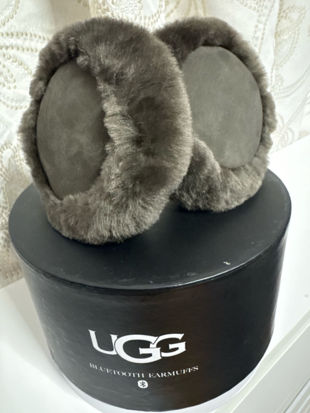 UGG Gray-green Shearling Ear Muffs